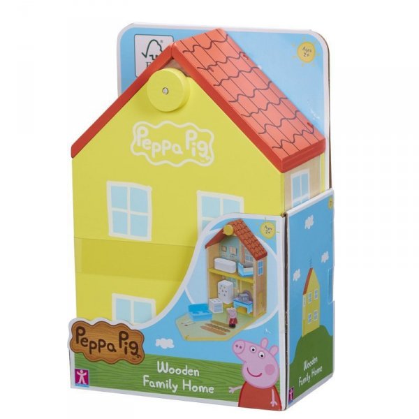 PROMO Peppa Pig - Drewniany domek rodzinny Świnka Peppa 07213