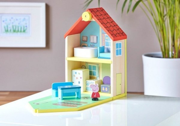 PROMO Peppa Pig - Drewniany domek rodzinny Świnka Peppa 07213