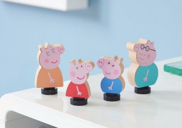 PROMO Peppa Pig - Drewniane figurki 4pack Świnka Peppa 07207