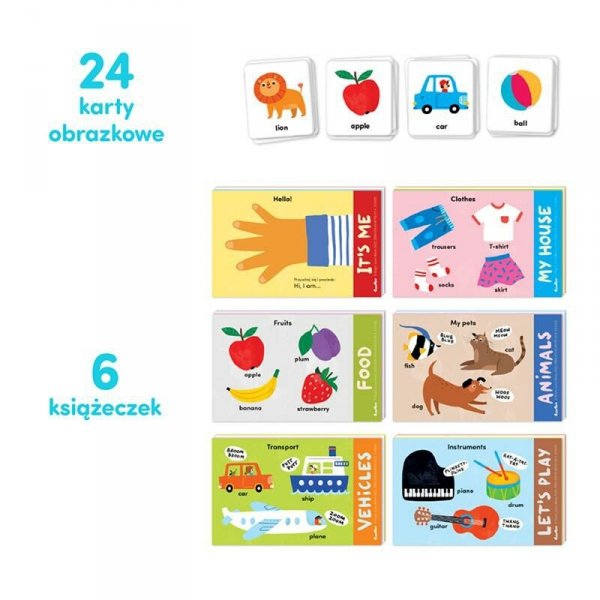 CzuCzu Zestaw do nauki języka angielskiego dla dzieci 1,2,3+