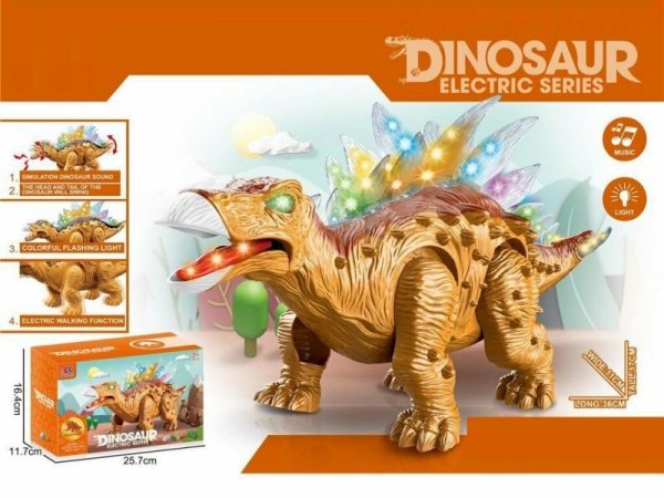 PROMO Smok-dinozaur światło, dźwięk, funkcja chodzenia 701350 HH POLAND