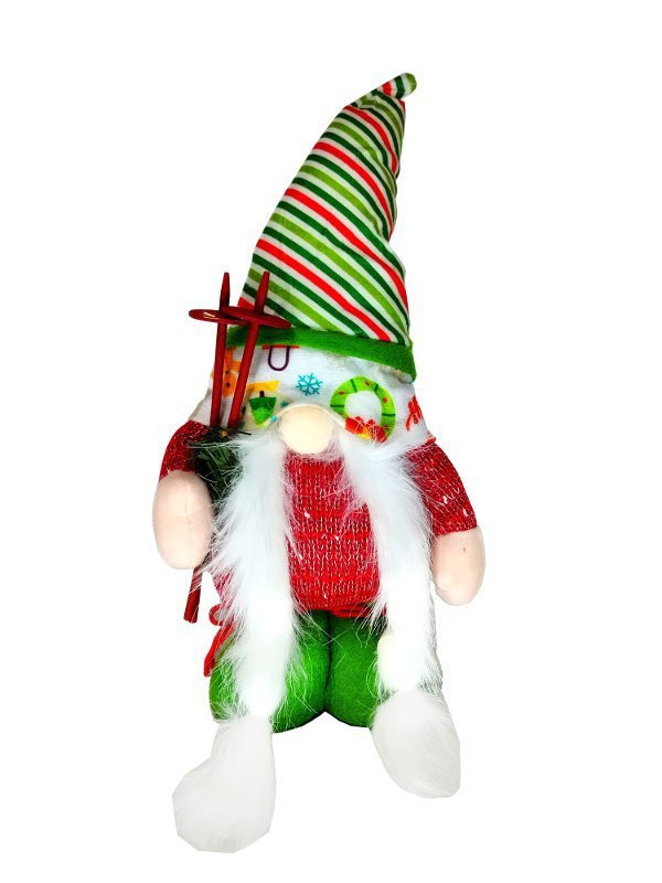 PROMO Krasnal świąteczny 37-47cm (wysuwane nogi) mix cena za 1 szt