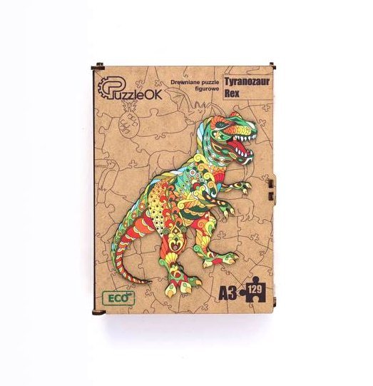 Puzzle drewniane Tyranozaur Rex PuzA3-00718