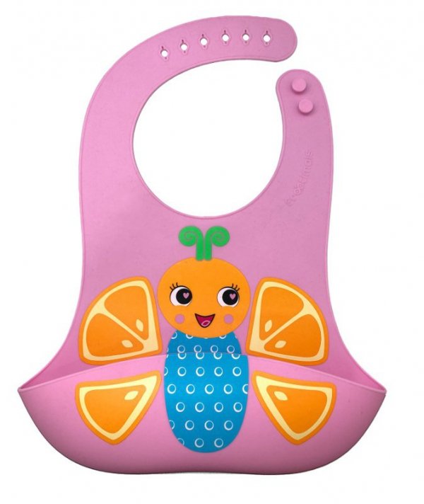 Śliniak silikonowy Frootimals Orangiefly FT00011 Kids Euroswan