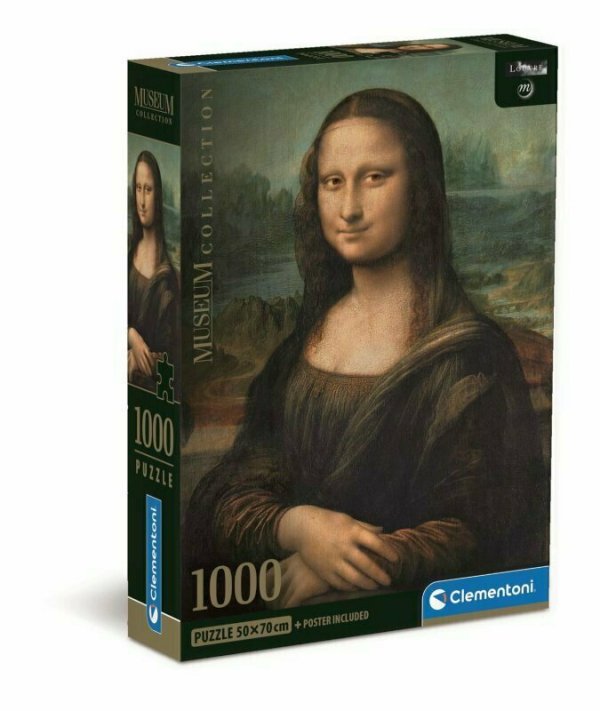 PROMO Clementoni Puzzle 1000el Compact Museum Leonardo da Vinci: Gioconda. Mona Lisa 39708 p6