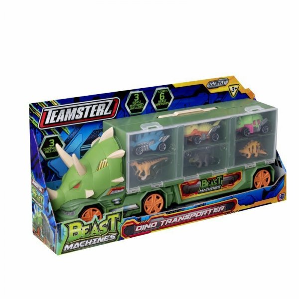 Transporter auto Triceratops DINO z autkami wyścigowymi Beast Machines TEAMSTERZ 1417473 p12