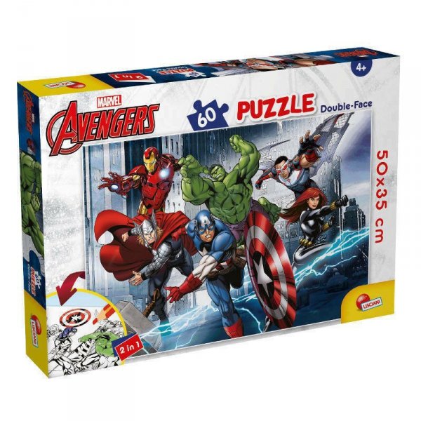 PROMO Puzzle dwustronne 60el Marvel Avengers LISCIANI 99696