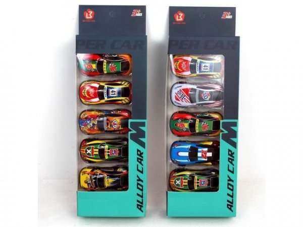 PROMO Auta sportowe metal 5szt mix cena za 1 szt