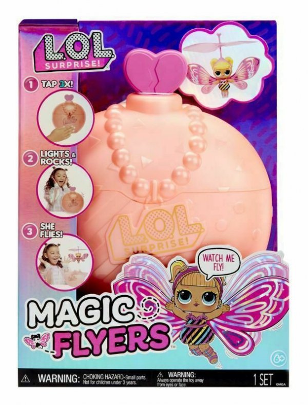 PROMO LOL Surprise Lalka wróżka latająca różowa Flutter Star (Pink Wings) 593546