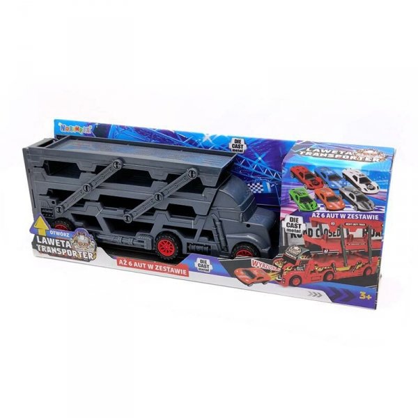 PROMO Auto truck laweta z 6 autkami 1006702 mix cena za 1szt