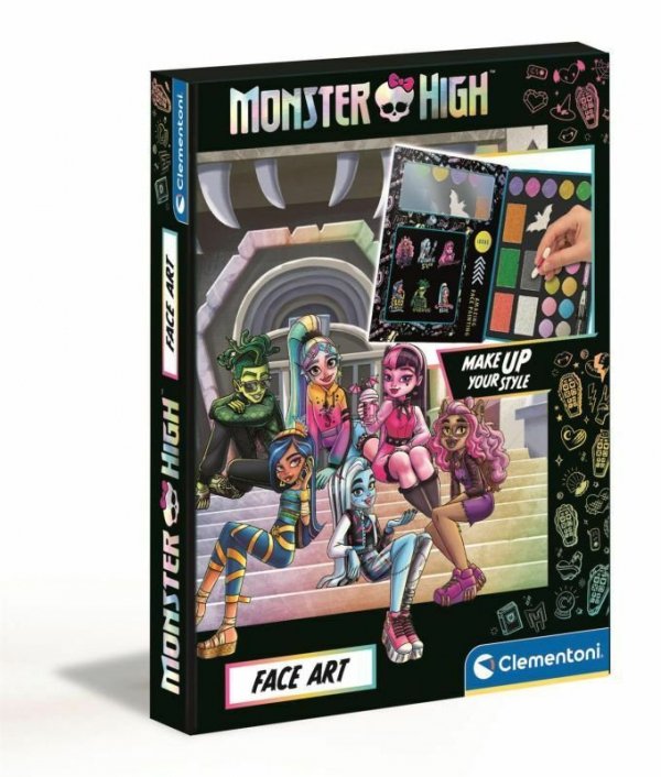 PROMO Clementoni Zestaw do malowania twarzy Face Art Monster High 18788 p6