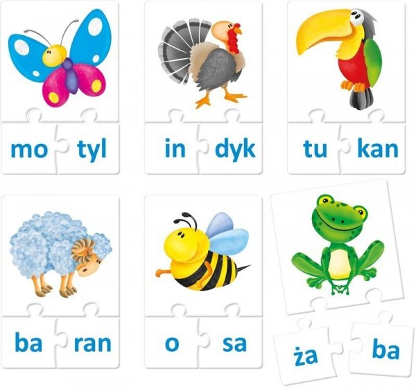 Układam i czytam układanka edukacyjna ADAMIGO
