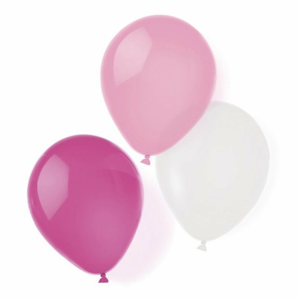 8 Balonów lateksowych Hot Pink 25,4cm / 10 8szt 9904896