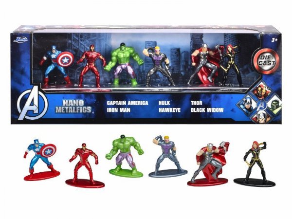 PROMO JADA Avengers Metalowe figurki 6-pak 4cm
