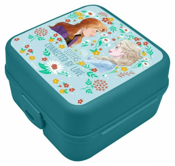 Pudełko śniadaniowe z przegródkami 14x14x8cm Kraina Lodu Frozen 840388 Kids Euroswan