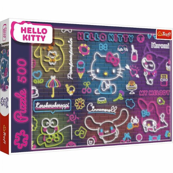 Puzzle 500el Neon Hello Kitty 37523 Trefl