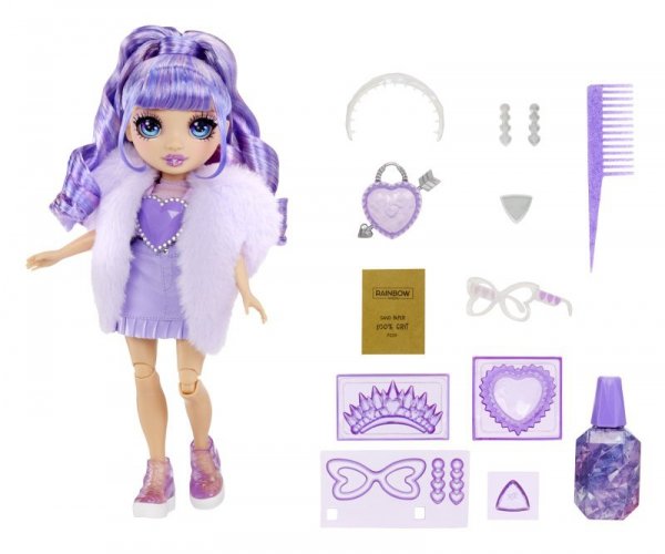 MGA Rainbow High Lalka Violet fioletowa Creative Crystals 121404 p3