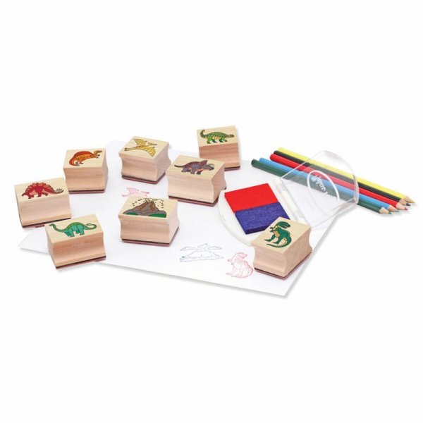 PROMO MELISSA Zestaw stempelków z dinozaurami Dinosaur Stamp Set 11633