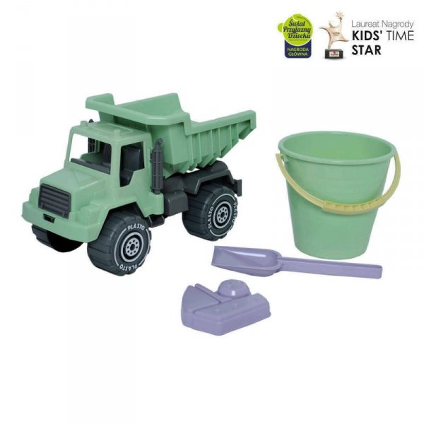 PLASTO Wywrotka 30 cm z akcesoriami BIOPLASTIK I AM GREEN PLA1495