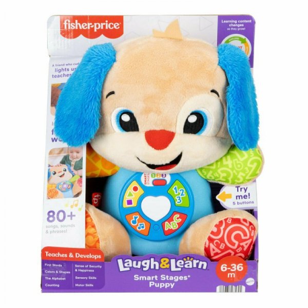Fisher-Price Ucz się i śmiej! Szczeniaczek Uczniaczek Poziomy nauki (2025) JFD27 MATTEL