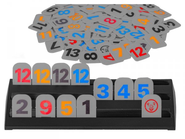 Gra Logiczna RUMMY, Edukacyjna Układanka Liczbowa