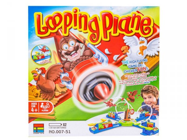 Zakręcona gra zręcznościowa &quot;Looping Plane&quot; Samolot, kurczaki