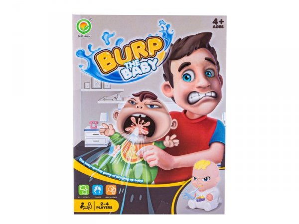 Zabawna Gra Rodzinna Bekający Bobas, Burp The Baby - DK