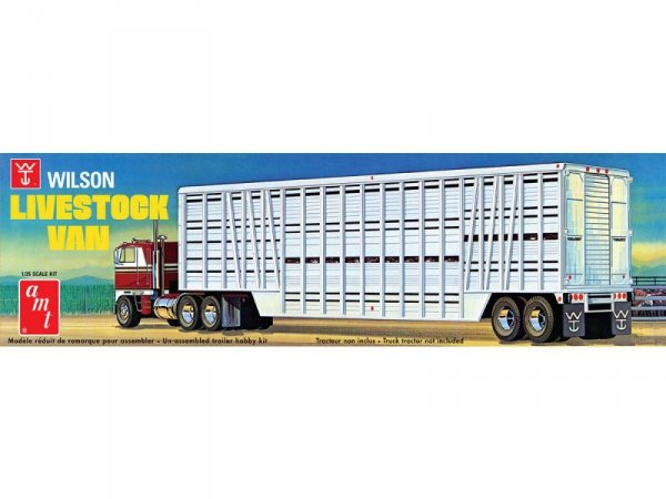 Model Plastikowy - Naczepa Wilson Livestock Van Trailer - AMT