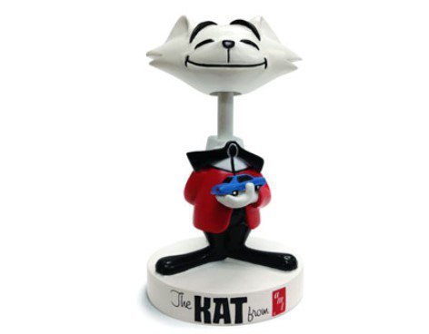 Figurka - 4&quot; KAT Bobble Head (Red Jacket) - kot KAT z kiwającą głową - AMT
