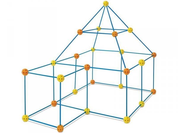 Namiot Baza Fort Słomki Konstrukcyjne, Klocki, Patyczki  ok. 118 Elementów