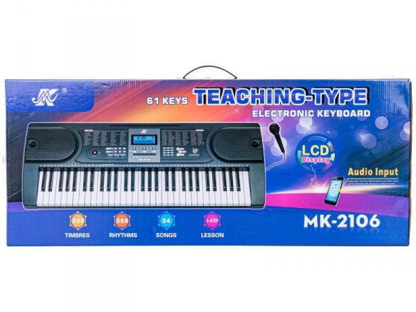 Keyboard Organy 61 Klawiszy Zasilacz Mikrofon MK-2106 - Meike