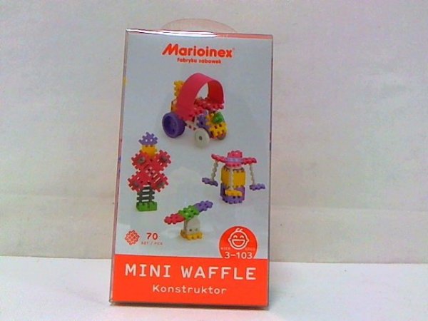 MARIOINEX Klocki wafle mini 70szt konstr-dziew 02813