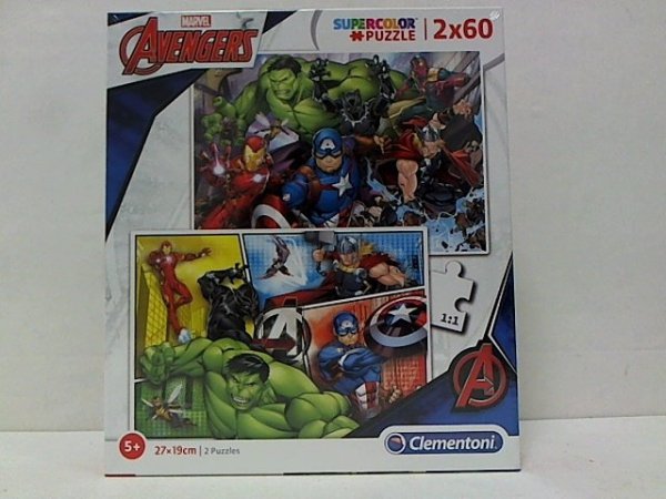 CLEMENTONI - PUZZLE CLE puzzle 2x60 SuperKolor TheAvengers 21605