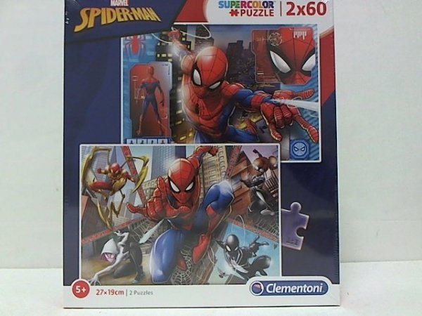 CLEMENTONI - PUZZLE CLE puzzle 2x60 SuperKolor Spiderman 21608