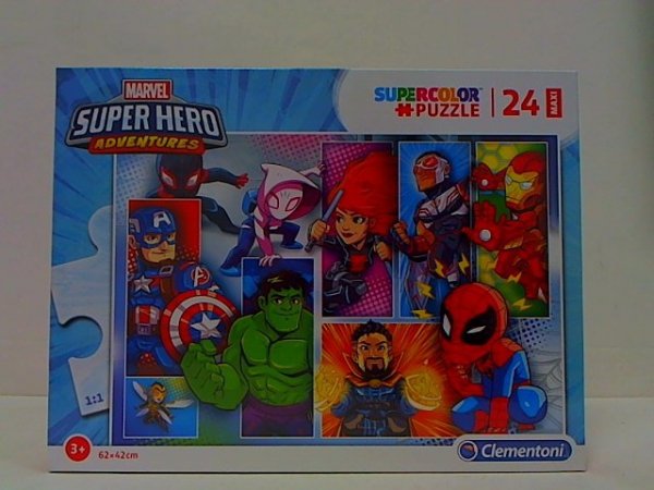 CLEMENTONI CLE puzzle 24 maxi SuperKolor Superhero 24208