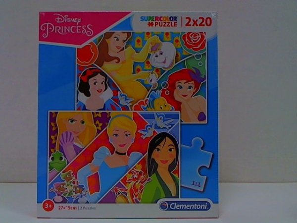 CLEMENTONI - PUZZLE CLE puzzle 2x20 SuperKolor Princess 24766