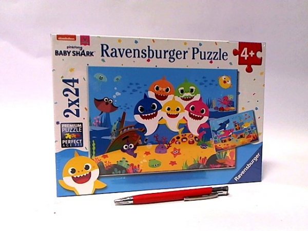 RAVENSBURGER RAV puzzle 2x24 Baby Shark 05124