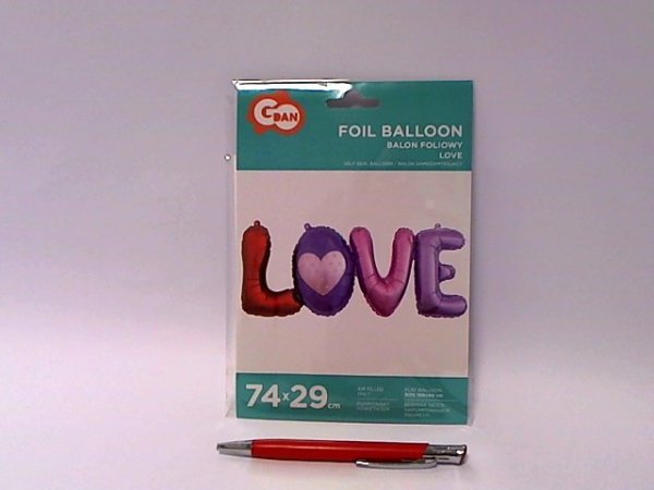 GODAN Balon foliowy litery LOVE 74cm BF-LTLV 42914
