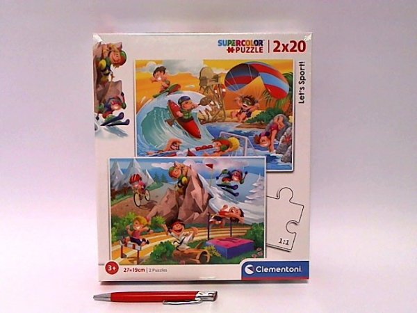 CLEMENTONI CLE puzzle 2x20 SuperKolor Let_s Sport! 24780