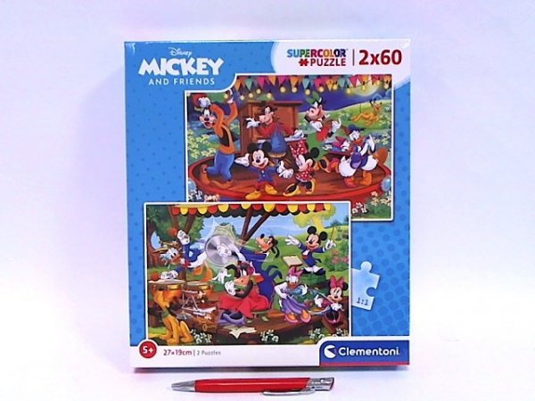 CLEMENTONI CLE puzzle 2x60 SuperKolor Mickey_Friend 21620