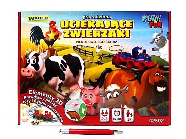 WADER WADER Play_Fun Gra Uciekające Zwierzęta 3+ 42502