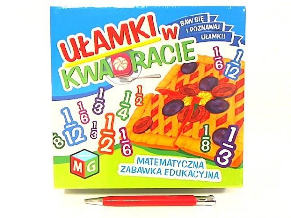 MULTIGRA Ułamki w kwadracie-matemat.zabawka eduk.0071 00716