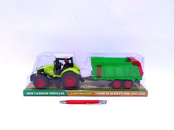MZ-IMPORT Traktor z przyczepą 666-179B 04245