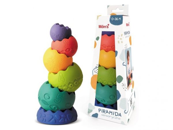 HENCZ - MOMS CARE Piramida sensoryczna pastelowa 813 68130