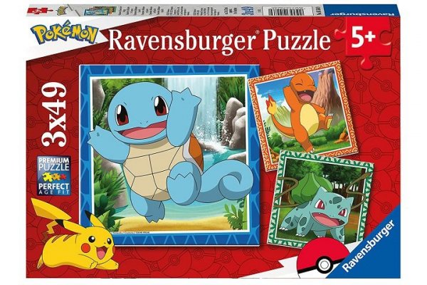 RAVENSBURGER RAV puzzle 3x49 Pokemon 05586