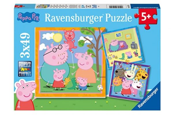 RAVENSBURGER RAV puzzle 3X49 Peppa Pig 05579