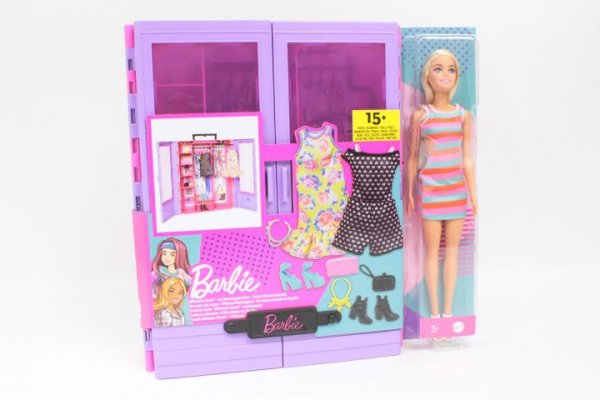 MATTEL Barbie szafa Barbie+lalka+akcesoria HJL66 /3