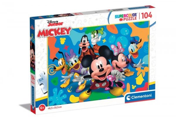 CLEMENTONI CLE puzzle 104 SuperKolor Disney Mickey_Fri..25745