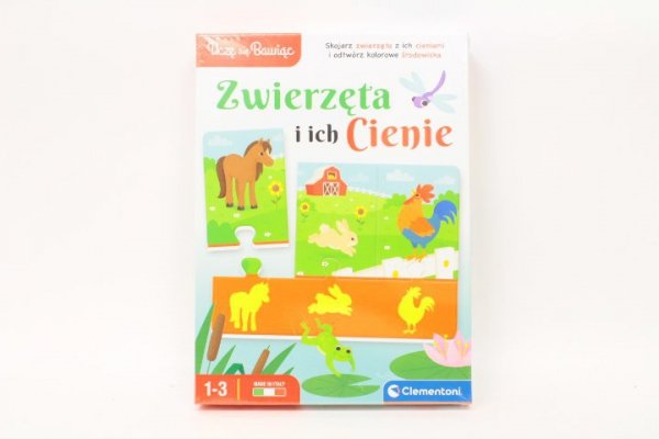 CLEMENTONI - ZABAWKI CLE Uczę się bawiąc! Zwierzęta i ich cienie 50762