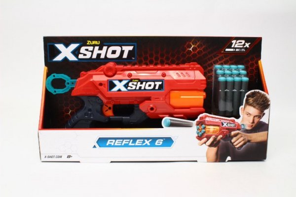 ZURU ZURU X-SHOT Reflex 6 wyrzutnia 12strz 36433 22157